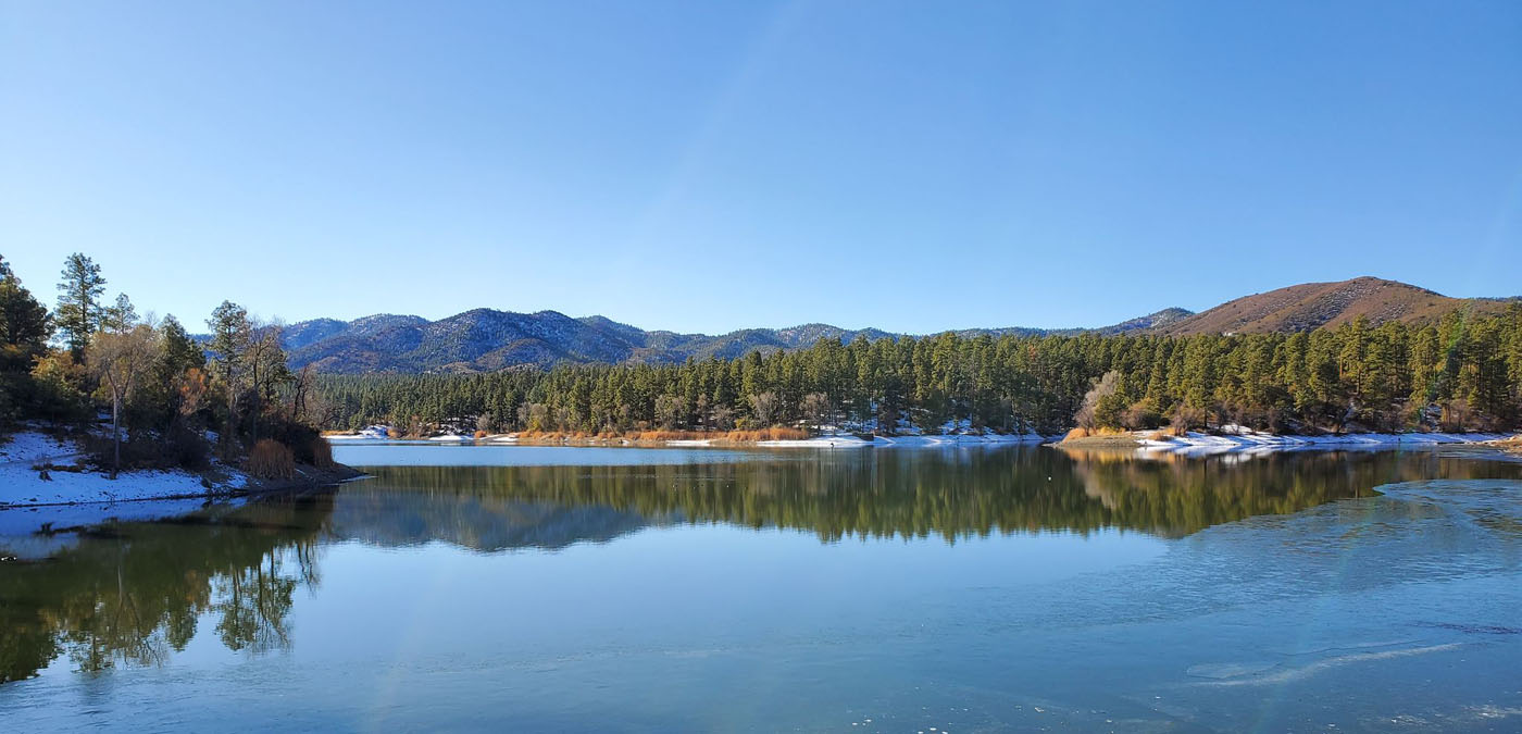lake scene in Prescott National Forest